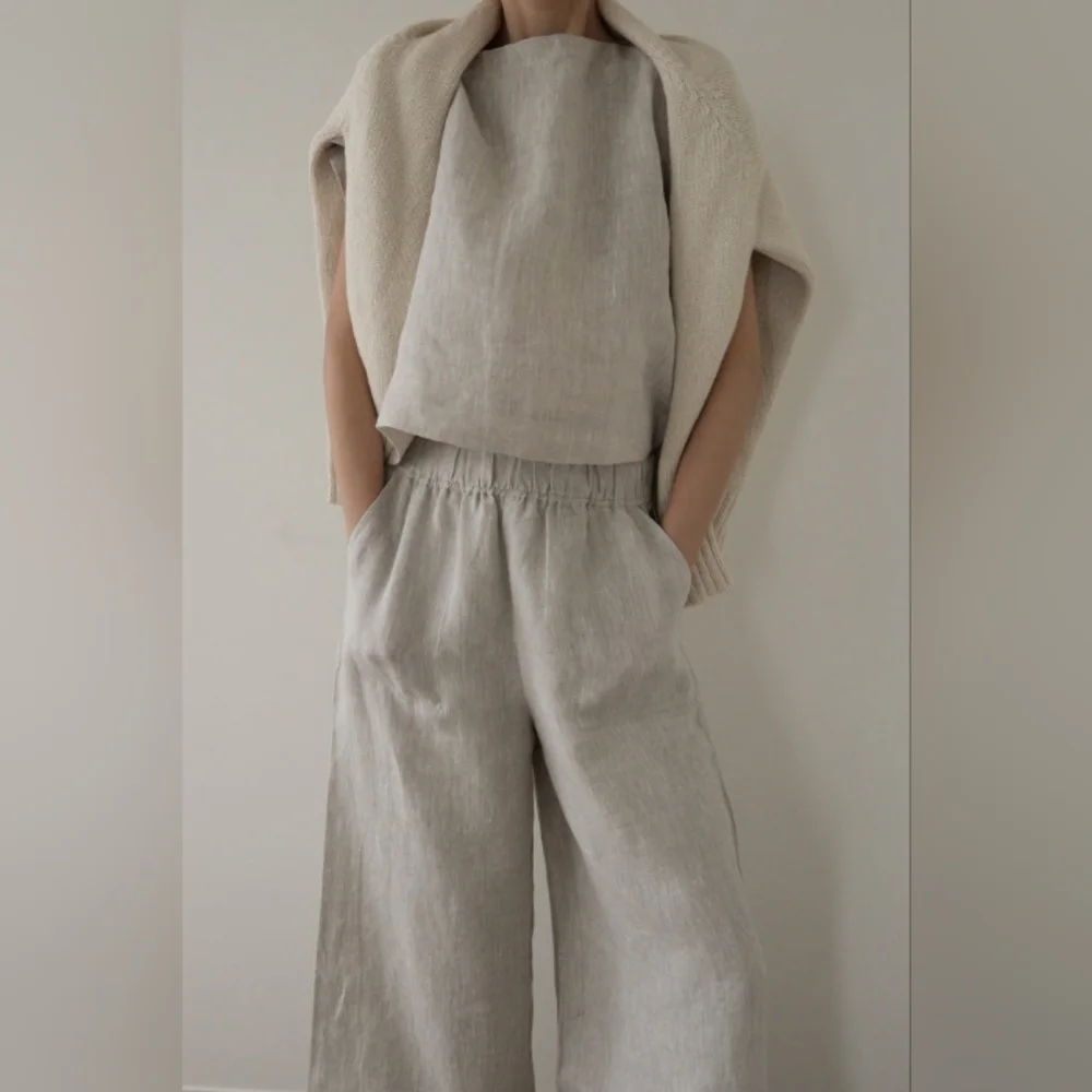 EUC Laude the Label Linen Everyday Pant- XS, Natural - Picture 4 of 4